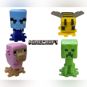 MINECRAFT TOY BUNDLE MCDONALD’S HAPPY MEAL TOYS 2024 CREEPER EVOKER BEE SHEEP